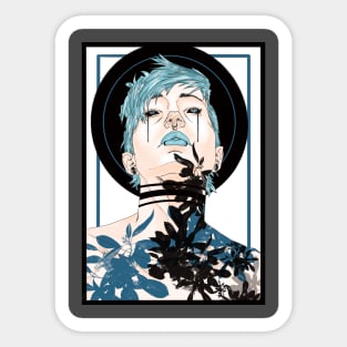 Blue Sin Sticker